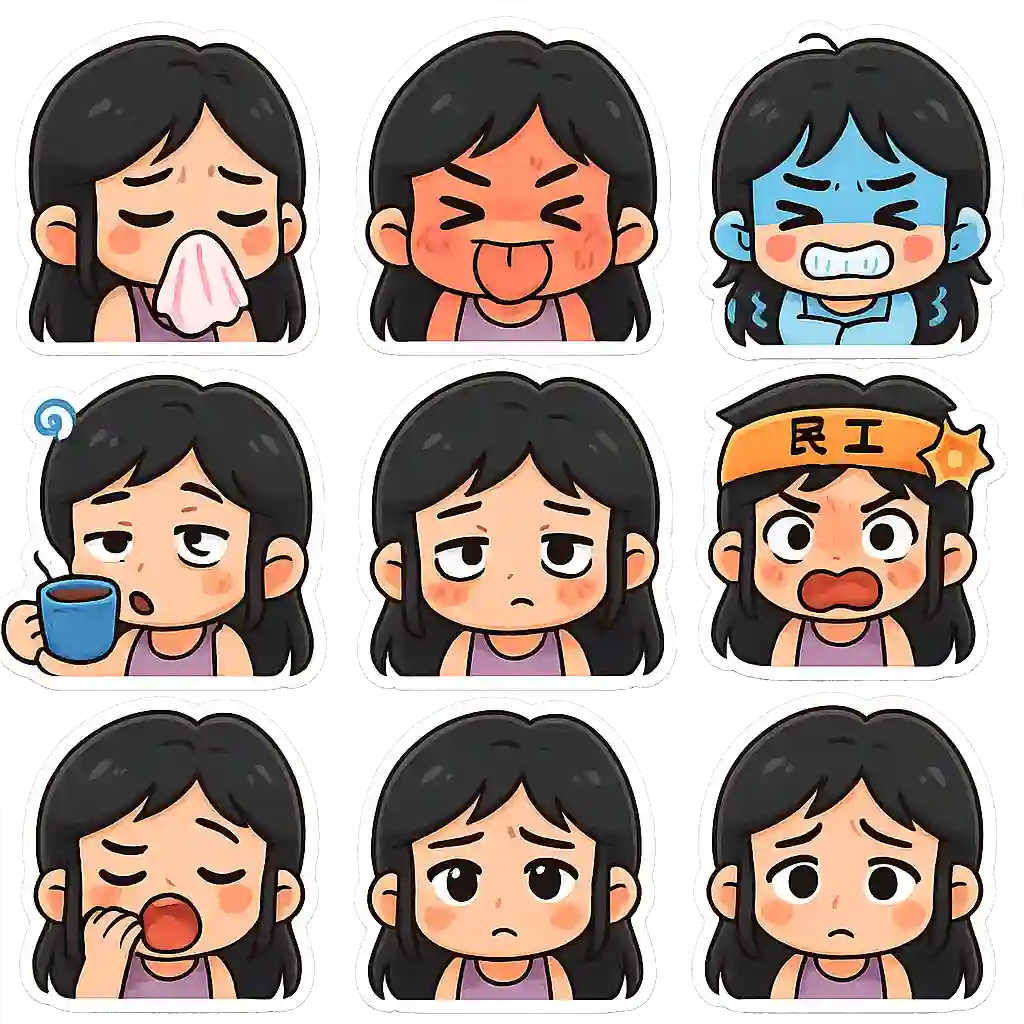 chibi_emoji_stickers_8 - emoji_type chibi template