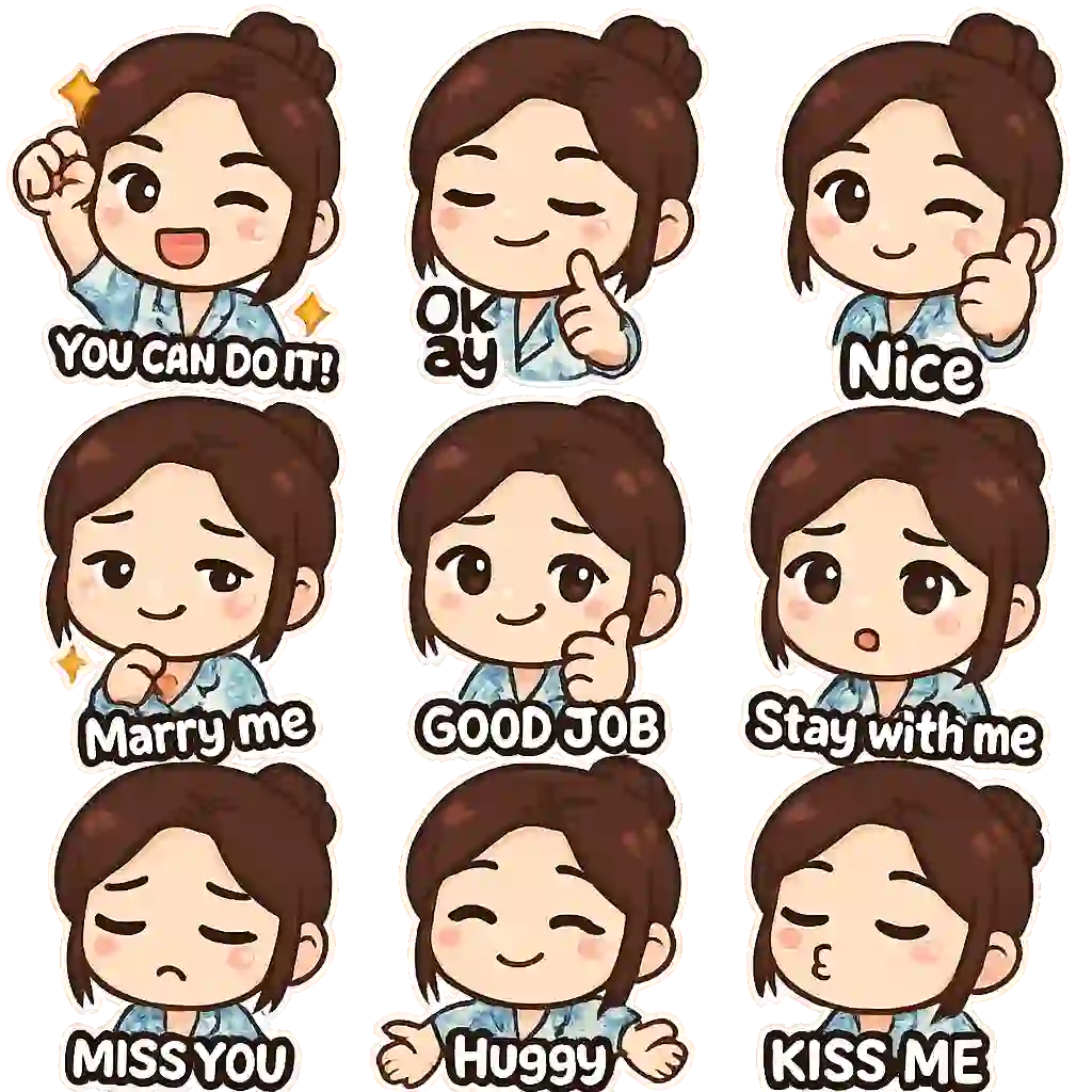 chibi_emoji_word_3 - emoji_type chibi template