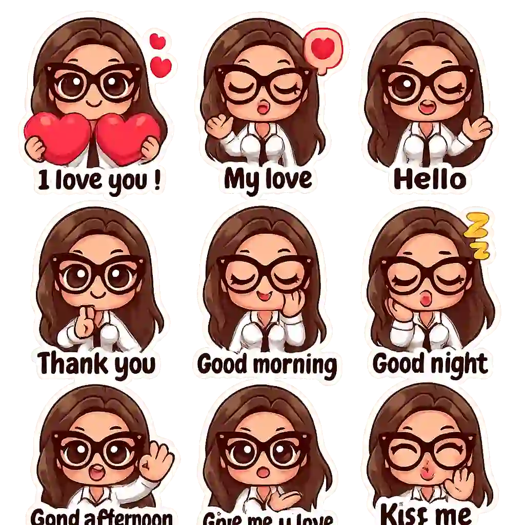 chibi_emoji_word_4 - emoji_type chibi template