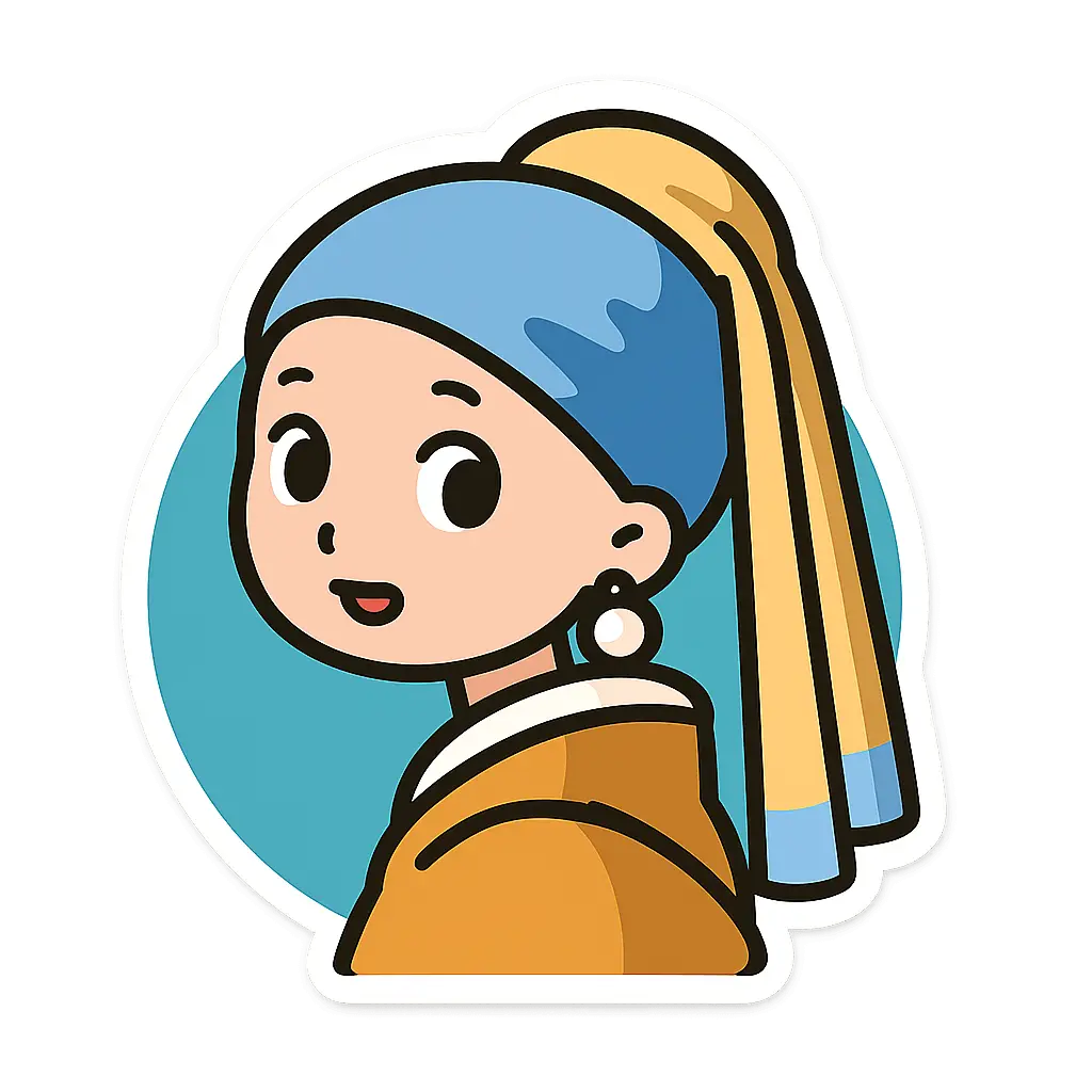 chibi_flat_sticker - sticker chibi template